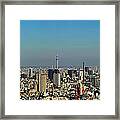 Tokyo Panorama View Of Modern Framed Print