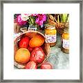 Tomatoes And Peaches Framed Print