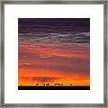 Topi Herd Sunrise Framed Print