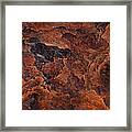 Topography Of Rust Framed Print