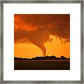 Tornado Sunset Framed Print