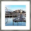 Torquay Marina And Ferris Wheel Framed Print
