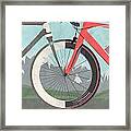 Tour De France Bicycle Framed Print