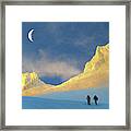 Toward Frozen Mountain Framed Print