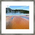 Toward The Blue Stream Framed Print