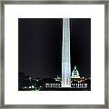 Towering Washington Monument Framed Print