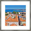 Town Of Zadar Panoramic View Framed Print