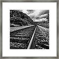 Tracks Around The Bend Framed Print