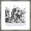 Trade Negotiators From The United States Break Framed Print