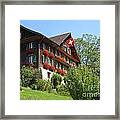 Traditional Wooden Swiss House Framed Print