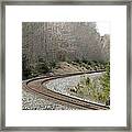 Train It Coming Around The Bend Framed Print