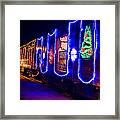 Train Of Lights Framed Print