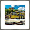 Train Station In Tuckahoe Framed Print