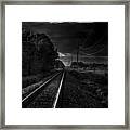Train Tracks To Town Framed Print