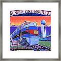 Trains Of Pine Mountain Framed Print