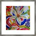 Translucent Flowers Framed Print