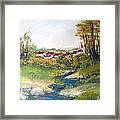 Transylvanian Village View Framed Print