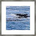 Treacherous Shorebreak Framed Print