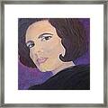 Tribute To Amalia Rodrigues The Queen Of Fado Framed Print