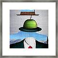 Tribute To Rene Magritte Framed Print