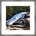 Triple Falls Ii Framed Print