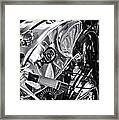 Triton Cafe Racer Motorcycle Monochrome Framed Print