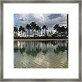 Tropical Vacation - Swaying Palms And Crystal Clear Water Framed Print