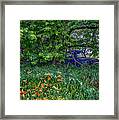 Truck In The Forest Framed Print