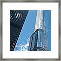 Trump Tower And Ibm Building In Chicago Framed Print