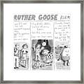 Truther Goose Poems -- A Triptych Of Mother Goose Framed Print