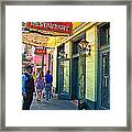 Tujagues Restaurant French Quarter New Orleans Framed Print