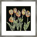 Tulips Bedazzled Framed Print