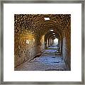 Tunnel In Roman Ruins Pergamon Framed Print