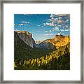 Tunnel View Sunset Framed Print