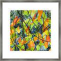 Tupelo Tapestry - Glowing Leaves Framed Print