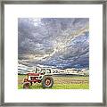 Turbo Tractor Country Evening Skies Framed Print
