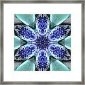 Turquoise Amethyst Star Mandala Framed Print
