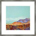 Turquoise Mountains Framed Print