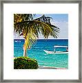 Turquoise Waters In Cozumel Framed Print