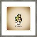 Turtle Club Penguin Framed Print