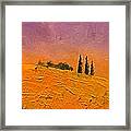 Tuscan Hills Framed Print