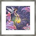 Twilight Lilies Framed Print
