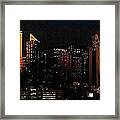 Twilight Reflections On New York City Framed Print