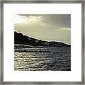 Sunset On The Beach - Twilight Symphony Framed Print