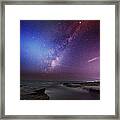 Twins Color Milky Way Framed Print