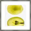 Two Grape Halves Framed Print