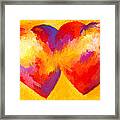 Two Hearts Beat As One Framed Print
