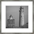 Two Lighthouses Framed Print
