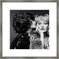 Two Models Wearing Wigs By Edith Imre Framed Print