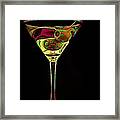 Two Olive Martini Framed Print